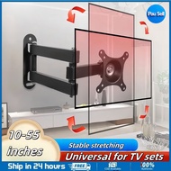 TV Wall Mount Bracket 10-55 Inch Swivel Tilt Extend Cantilever Universal Space Saving Heavy Duty Eas