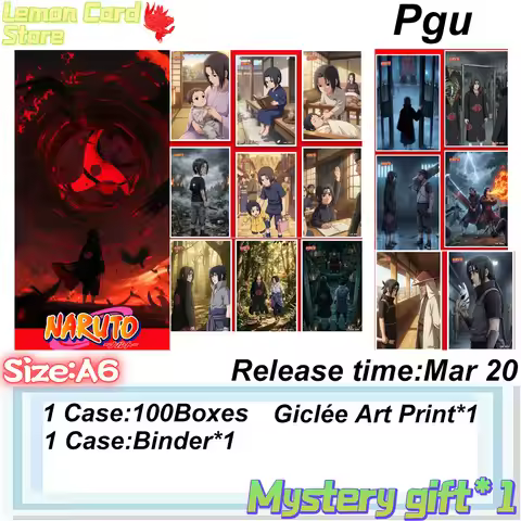 Wholesale 2026 Latest PGU Naruto Uchiha Itachi A6 Acrylic Color Paper Boards, Limited Edition Collec
