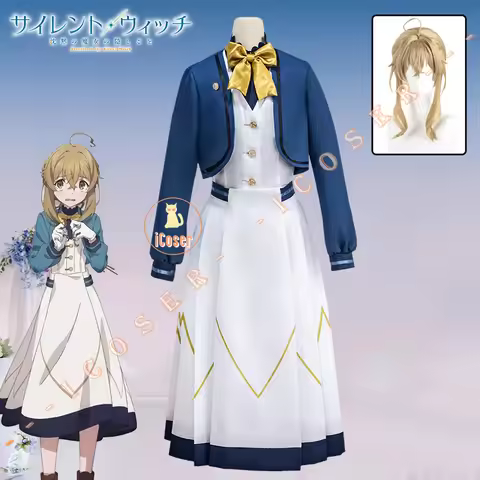 Anime Secrets of The Silent Witch Monica Everett Cosplay Costume Dress College Uniform Halloween Par