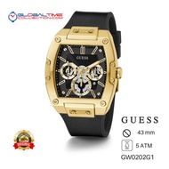 GUESS GW0202G1 Men's Watch Black Leather Gold Body