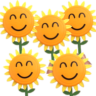 Simple Self-Adhesive Traceless Punch-Free Retractable Sunflower Hook Sunflower Self Adhesive Hook Pu