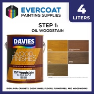 Davies Oil Woodstain Paint for Cabinets, Furnitures 4 Liters
