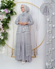 Gamis Dress Gardifan Sabyan Mewah Kekinian 2023 - Gamis Pesta Pernikanan Model Stlyle Modis Kondangan Simple Elegan Dewasa Terbaru 2022 Modern Cantik/Kebaya Brukat Wisuda Modern Remaja/Atasan Kebaya Wanita/Baju Lebaran Brokat Perpisahan non Hijab Muslim
