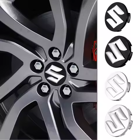 4Pc 54/58mm Car Wheel Hub Center Cap Badge Decoration Cover For Suzuki Jimny Samurai Vitara Swift Ba