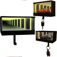 2025 Creative New Infinity LED Garage Key Holder with Infinite Mirror Surface (Includes Alloy Car Mo