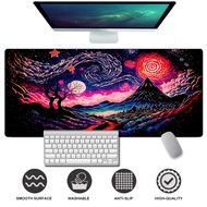 Van gogh Mousepads Starry Sky Oil Painting Control Speed Edition black Gaming Mouse Mat desk Mouse Pad
