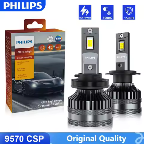 Philips Ultinon Rally 3590 Car Headlight Bulb H7 Led H1 H4 H11 9005 HB3 9006 HB4 9012 HIR2 Fog Light