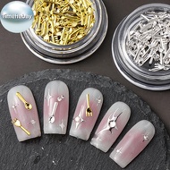 TimeHebay 50Pcs Mixed Ins Niche Tableware Series Spoon Fork Nail 3D Metal Nail Mold Nail Decorations