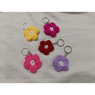 Flower Keychain Crochet - Handmade Crochet