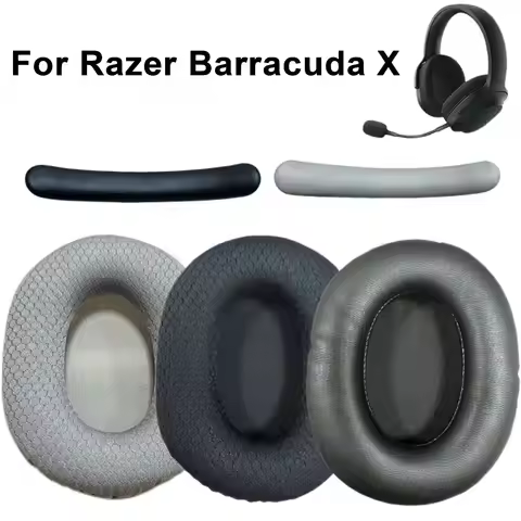 2Pcs/Set Comfortable Soft Sponge Earpads for Razer Barracuda X Headphones Accessories Earcups Cushio