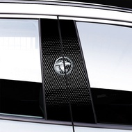 Automotive Exterior Decorations High-end Diamond Grid Texture PET Car Window B Pillars Sticker Cover