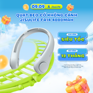 Quạt Đeo Cổ Không Cánh JISULIFE FA14 Siêu Mát 270 Độ - Pin 4000mAh Sử Dụng Lên Đến 16H Chính Hãng - 