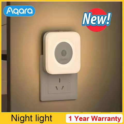 Aqara Induction Night Light Plug-in Bedside Lamp Human Body Induction 120° Wide Angle for Bedroom Cl