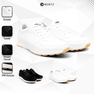 Hertz - Men's Sneakers H 4274 Hertz Brand Casual Sports Shoes for College, Work, Hangout, Quality Wh
