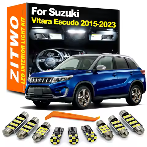 ZITWO 11Pcs LED Interior Map Light Sunvisor Lamp Kit For Suzuki Grand Vitara Escudo MK4 2015 2016 20