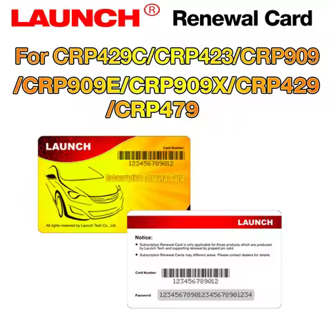 LAUNCH Pin Card Software Update Card Support for X431 CRP429C/CRP423/CRP429/CRP479/CRP909/CRP909E/CR