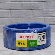 ORENCHI KABEL NYA 2.5MM TEMBAGA MURNI FULL SNI LMK 1ROLL 50 YARD KABEL KAWAT TUNGGAL 2.5 MM KABEL SN