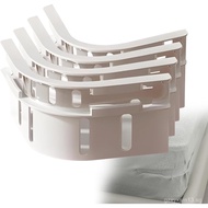 EHOTER Bed Sheet Holder with Lock Strips 4PCS Mattress Bedding Sheet Fasteners Clips Fitted Bedsheet