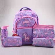 Australia smiggle Curly Unicorn School Bag Pen Case Series Pony Children Backpack