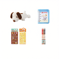 สมุดบันทึก Snoopy ขนาด A6 พร้อมแม่เหล็ก ลายติดสติ๊กเกอร์น่ารัก สมุดบันทึกแบบพกพา ของขวัญวันเกิด ของข