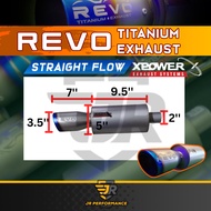 Xpower Revo Titanium Exhaust Muffler Straight Flow Sflow S Flow X Power Vios Bezza Myvi City 2inch R