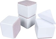 Ezprotekt Square Furniture Risers Solid Steel Bed Risers,Adds 2" Height to Heavy Furniture or Beds S