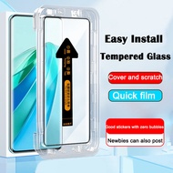 Kingzalin Easy Install Tempered Glass For Honor 90 80 70 60 50 X9b Magic 6 5 Pro 90Pro 5G Screen Pro