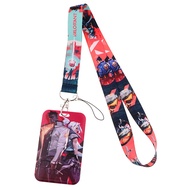 Shooting Game VALORANT Card Credential Holder Lanyard Anime Figure Jett Printing Neck Badge Lanyards Pass Accessory
