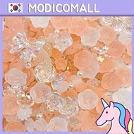 Coral tone mix resin deco charms 50pcs flower ribbon buttuerfly pearl decoden cream decoration charm