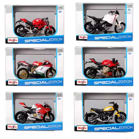 1/18 Maisto Ducati Super Naked V4 S Scrambler Panigale V4S 1199 Monster 900 Desert X 1098s Superlegg