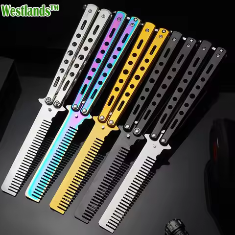 Portable Butterfly Training Knife Foldable CSGO Balisong Trainer Pocket Flail Knife Uncut Blade Butt