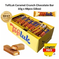 Tofiluk Coklat Viral Caramel Tofiluk 10g - Snack Krimy & Renyah - Paket 48pcs Terbaik untuk Berbagi 