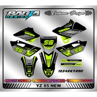 STICKER YZ85 OLD / NEW DECAL YZ 85 NEW STANDARD DUCK DECAL STICKER YZ 85 DECAL STICKER YZ 85 NEW