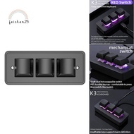Custom Mini Keypad 3 Keys Programming Macro Keyboard Copy Paste Cut USB Mechanical Keyboard for  Gam