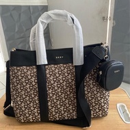 Tas Wanita Branded Tote Bag DKNY ORIGINAL ASLI Grayson Warna Truffle Model Keren Harga Terjangkau Or