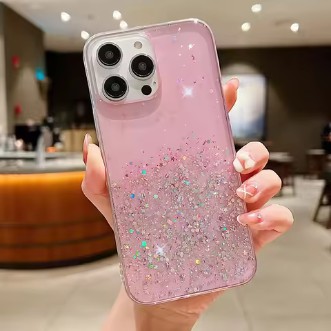 Shiny Glitter Silicone Case For Honor X6 X7 X8 X8A X9 X9A X10 X20 X30 X30I X40 X50I Gold Silver Foil