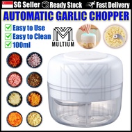 White Automatic Garlic Chopper 100 ML | Garlic Chopper |Chopper| Garlic Slicer| Slicer |Food Chopper