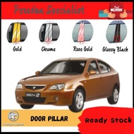 Proton GEN-2 / PERSONA OLD Door Window Pillar 4PCS Chrome / Glossy Black / Gold / Rose Gold Design A
