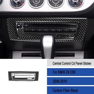 For BMW Z4 E89 2009-2016 Carbon Fiber Car CD Console Panel Cover Trim Sticker Car Interior Accessori