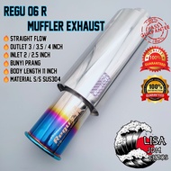 5'' 🔥REGU 06 R Muffler Exhaust🔥Straight Flow | Bunyi Prang