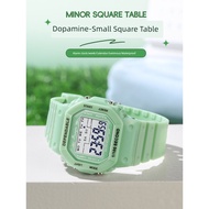 woman 手表 Jam tangan persegi kecil, pelajar perempuan, sekolah menengah dan sekolah menengah, kanak-k