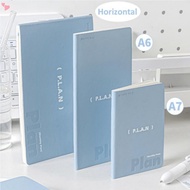 A6/ A7Agenda Planner Notebook Date Filling Annual/Monthly/Blank Pages Self Disciplined Punch Efficie
