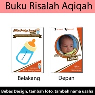Aqiqah treatise book, free design, free request, can be given business name and photo for children