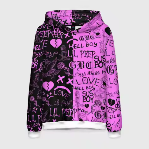 Men's Hoodies 3D Lil Peep logobombing Printed Sweatshirts Men Women Hip Hop Harajuku Tracksuit Pullo