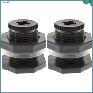 2pcs Bulkhead Water Tank Adapter Bulkhead Fitting Replacement Water Tank Connector with Plug  daicoltd