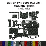 3M Skin stickers for Canon 750D (Many models) | Anti-fouling film for Canon 750D body