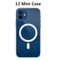 🔥เคสใสไอโฟน🔥ใช้สำหรับ iPhone 15 11 12 Pro Max 13 mini 13 14 15 Pro Max 13 12 mini 14 15 Plus Clear Case เคสหนังกระเป๋าสตางค MagSafe TPU case เคสใสกันกระแทก เคสโทรศัพท์แม่เหล็ก