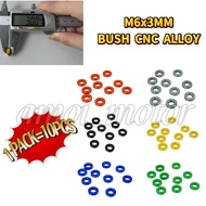 1 PCS / 10 PCS M6 M8 M10 BUSH CNC ALLOY Spacer Disc Plate BUSH Disc Plate M8 CNC ALLOY