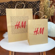 Latest Brown H&M Paper Bag Shopping Bag Mall Paperbag Clothes