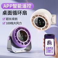 Digital Display appusb Desktop Smart Circulation Touch Hot-selling New Style Fan 2025 Leafless Cross